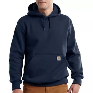 Carhartt Men's Rain Defender Loose Fit Navy Hoodie-size Medium *like NEW*